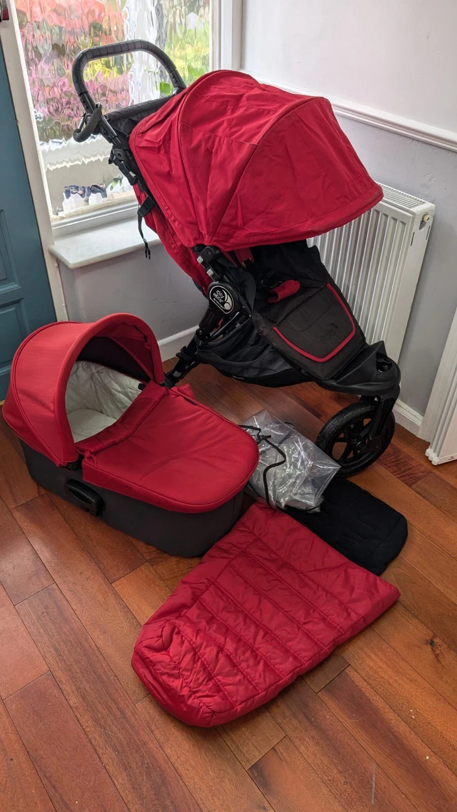 Baby Jogger Elite Travel System RRP £800 Pram Carrycot & Rain Cover Footmuff