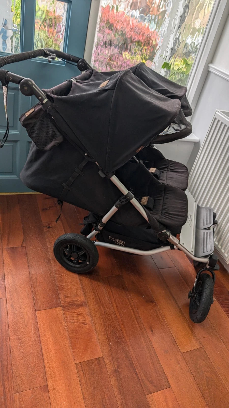 Mountain Buggy Duet Double Pushchair - All Terrrain Twin Easy Folding Black