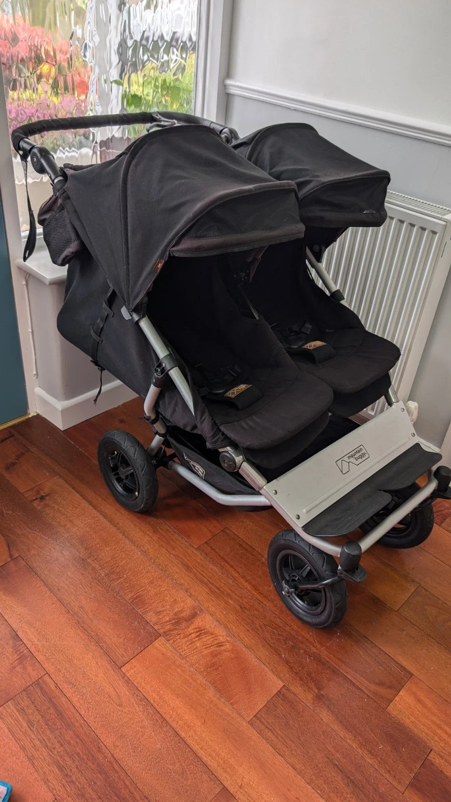 Mountain Buggy Duet Double Pushchair - All Terrrain Twin Easy Folding Black